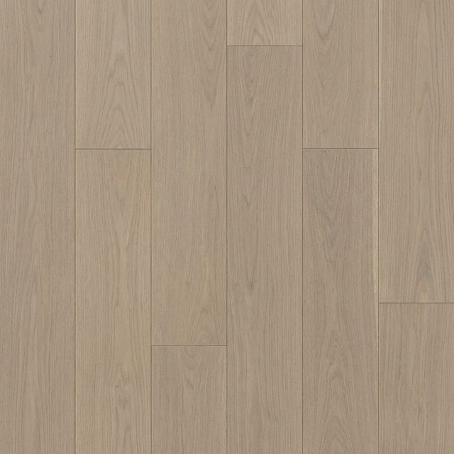 Wide engineered oak planks laid tight, seen from directly above